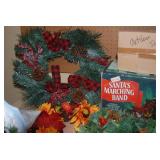 Holiday Wreaths, garland, Santa