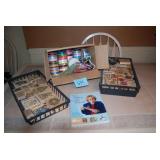 (2) Boxes of Stamps and Box of Craf...