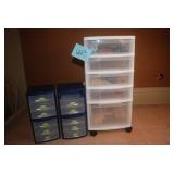 (5) Plastic Storage Containers, one...