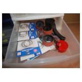 (5) Plastic Storage Containers, one...