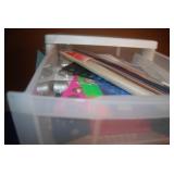 (5) Plastic Storage Containers, one...
