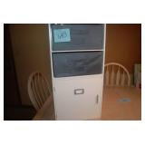 (2) White Cubby Stackable Storage C...