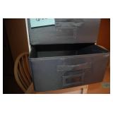 (2) White Cubby Stackable Storage C...