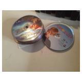 (12) Serving Trays and box of VHS &...