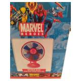 Set of (2) Marvel Heros Spider-Man Mini Dual Speed Desk Fans.  Both Collectible pieces are still brand new in the original packaging