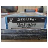 Federal 20 ga 2 3/4 " Rifled Slug