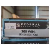 Federal 308 Win. 180 Grain Soft Point