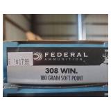 Federal 308 Win. 180 Grain Soft Point