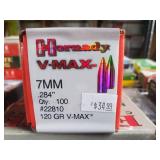 Hornady V-Max 7MM .284" 120 GR. Bullets