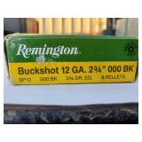 Remington Buckshot 12 GA. 2 3/4" 000 BK