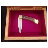 Buck Knife # 110 in a Terry Redlin Commemorative Art Box