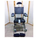 MSRP $4000 Raz Design RAZ-AT Tilt In Space Rehab Shower Backs Up Over The Toilet Commode Chair With Lift Up Arm Molded Arm Rest For Easy Wheelchair Access Plus Many Fabulous Extras!!  Like New Conditi
