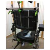 MSRP $4000 Raz Design RAZ-AT Tilt In Space Rehab Shower Backs Up Over The Toilet Commode Chair With Lift Up Arm Molded Arm Rest For Easy Wheelchair Access Plus Many Fabulous Extras!!  Like New Conditi