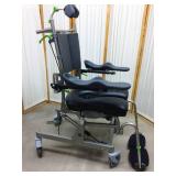 MSRP $4000 Raz Design RAZ-AT Tilt In Space Rehab Shower Backs Up Over The Toilet Commode Chair With Lift Up Arm Molded Arm Rest For Easy Wheelchair Access Plus Many Fabulous Extras!!  Like New Conditi