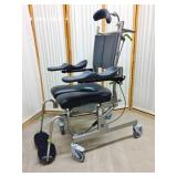 MSRP $4000 Raz Design RAZ-AT Tilt In Space Rehab Shower Backs Up Over The Toilet Commode Chair With Lift Up Arm Molded Arm Rest For Easy Wheelchair Access Plus Many Fabulous Extras!!  Like New Conditi