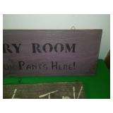 2 Wood signs