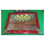 Vintage Dart Board and Mirror.