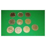Canadian $1.00 Coins (10)