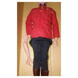1966 GIJOE Gift Set Canadian Mountie. authentic with accessories. 12"