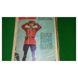 1966 GIJOE Gift Set Canadian Mountie. authentic with accessories. 12"