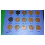 Lincoln Penny "Cent" Book. 1909 - 1940. 20 missing!