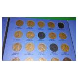Lincoln Penny "Cent" Book. 1909 - 1940. 20 missing!