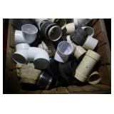 Large Lot of Schedule 35 -  4" PVC Couplers, Elbows and Y
