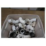 Large Lot of Schedule 40 -  2" and 1" PVC Couplers, Elbows and Y