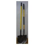 2 -  Fiberglass Handle Shovels