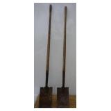 2 - Square Faced Landscapers Edging Shovels