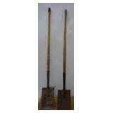 2 - Square Faced Landscapers Edging Shovels