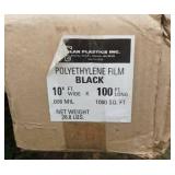 1 Roll Black Poly Landscape Plastic