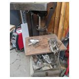 Vintage Delta Drill Press with Scrap Metal