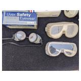 Lot of Personal Protective Equipment - PPE: Eyewear, Masks, and More.