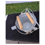 Lot of Cleaning Tools: Brooms, Mops, And More.