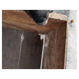 Set of (2) Empty Gas Cans and (3) Wooden Apple Crates