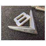 Set of (3) Vintage Ford V8 Emblems
