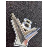 Set of (3) Vintage Ford V8 Emblems