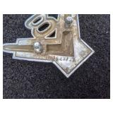 Set of (3) Vintage Ford V8 Emblems
