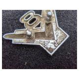 Set of (3) Vintage Ford V8 Emblems