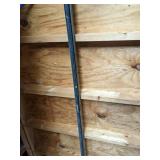 Lot of 1 Superstrut A1200HS Steel Channel with Elongated Holes and 3 Metal Poles