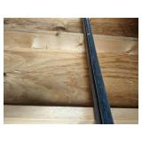 Lot of 1 Superstrut A1200HS Steel Channel with Elongated Holes and 3 Metal Poles