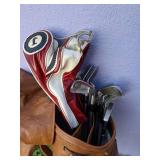 Golf Clubs (Right Handed) Walter Hagen drivers, with Browning Golf Bag, Balls & Club Covers