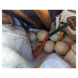 Golf Clubs (Right Handed) Walter Hagen drivers, with Browning Golf Bag, Balls & Club Covers