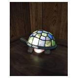 Stained Glass Turtle Table Lamp