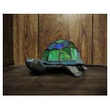 Stained Glass Turtle Table Lamp