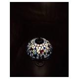 Small Stained Glass Dragonfly Table Lamp