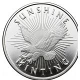 (1) Sunshine 1oz Silver Round