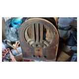 Antique Philco Wooden Radio--12 1/2" Wide  x  16" Tall  x  8 1/2" Deep