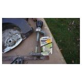 Miscellaneous Items--Ball Of Twine--Vintage Hand Planer--Sealed Beam AC Guide Head Light--Old Wheel,  Etc.